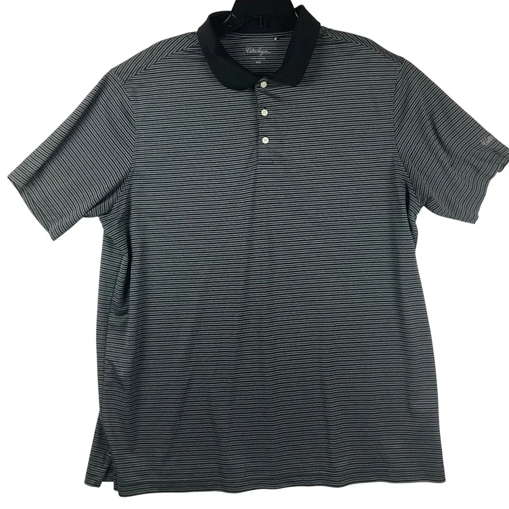 Walter Hagen Mens Polo Shirt Short‎ Sleeve Striped Casual Golf Top XXL
